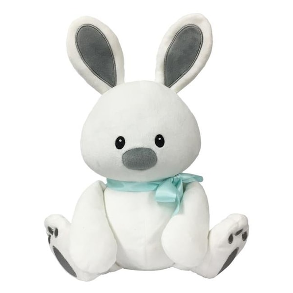 Borders Unlimited 90033 Sweet Dreams Furry Friends Cloud Bunny with Teal Ribbon for 3 Plus Years Old Children 90033 - main